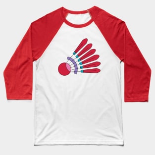 Badminton Racquet Playing with Badminton Shuttlecock Lover Sportsperson Baseball T-Shirt